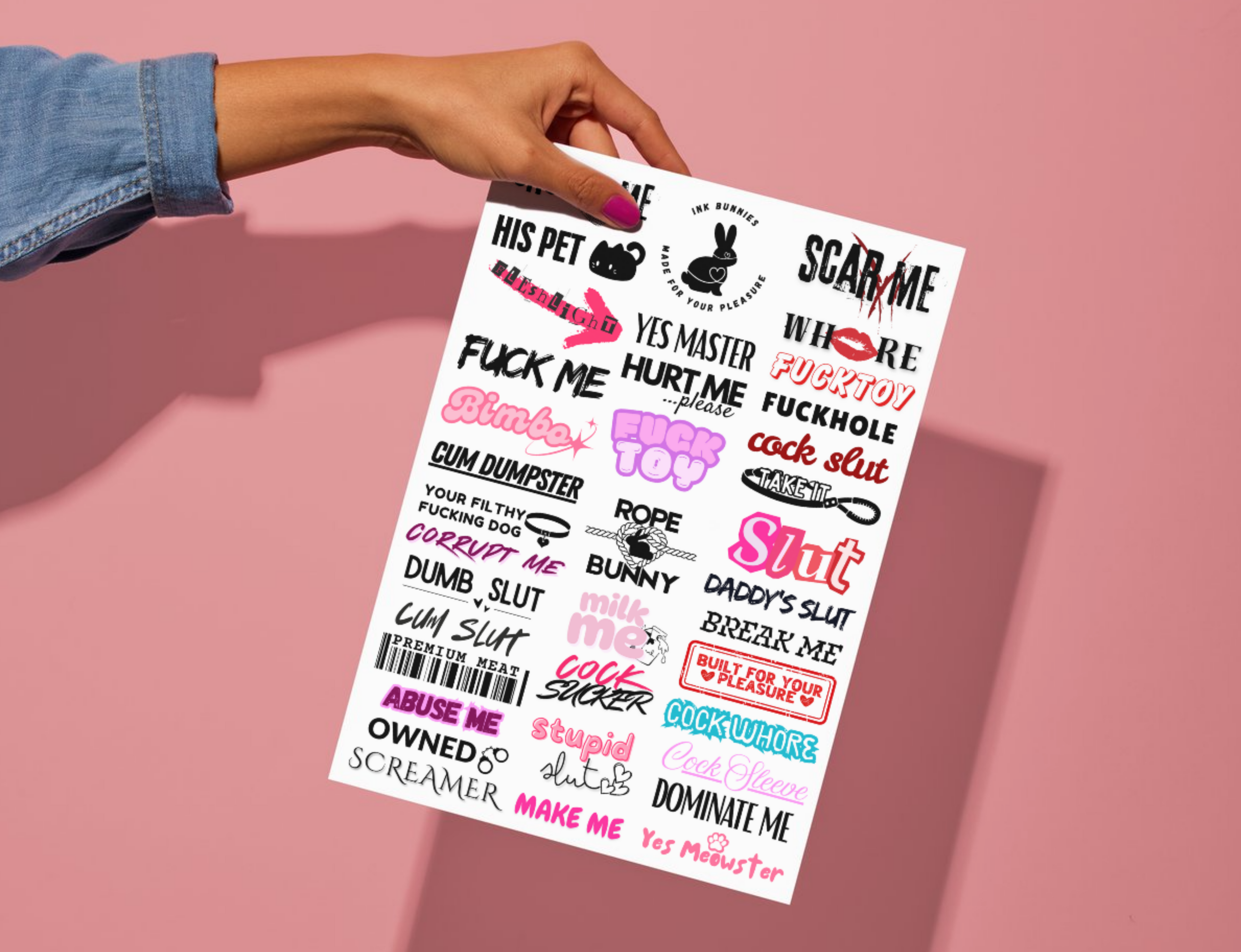 Kink Multi-Sheet - Temporary Tattoos
