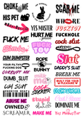 Kink Multi-Sheet - Temporary Tattoos